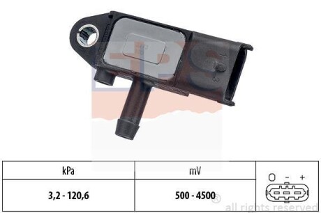 OPEL Датчик давления надува (CR) Astra, Zafira, Vectra, 1,3-1,9CDTI 04- EPS 1.993.273