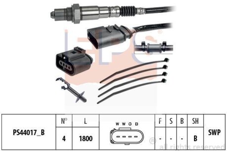 Лямбда зонд (4 конт.) VW 1,0-4,2 95- SKODA EPS 1.998.247