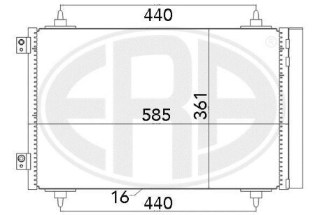 Радiатор ERA 667016