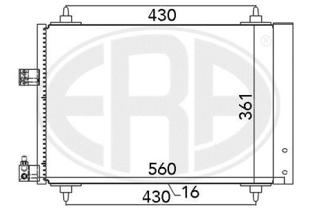 Радiатор ERA 667020