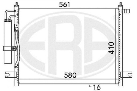 Радiатор ERA 667034