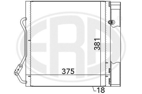 Радiатор ERA 667042