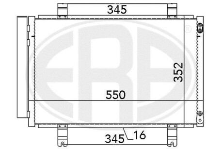 Радіатор кондиціонера ERA 667075