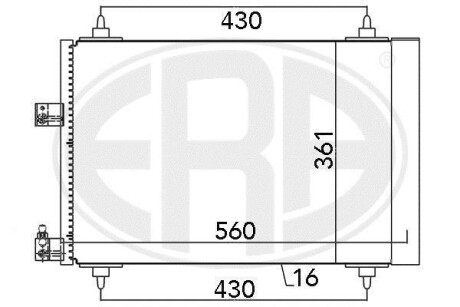 Радiатор ERA 667132