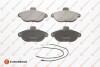 EUROREPAR  FIAT гальмівні колодки передн.Scudo,Citroen Jumpy,Peugeot 95- 1617250580
