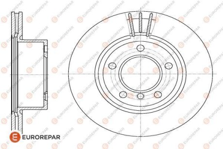 ДИСК ГАЛЬМІВНИЙ EUROREPAR 1618888380 (фото 1)