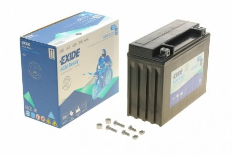 Аккумулятор залитый и заряженный AGM 21Ah 350A EXIDE AGM12-23 (фото 1)