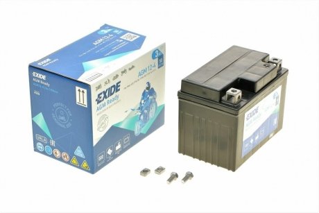 Аккумулятор залитый и заряженный AGM 3Ah 50A EXIDE AGM12-4 (фото 1)