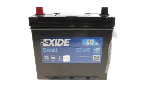 Аккумулятор 60Ah-12v EXCELL(230х172х220),L,EN390 !КАТ. -15% EXIDE EB605