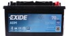 Аккумулятор START-STOP AGM (278×175×190), 70Ач, 760А, R+ EXIDE EK700 (фото 2)