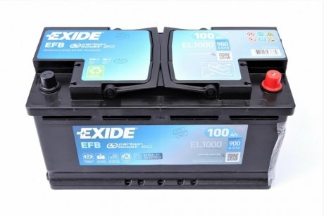 Аккумулятор START-STOP EFB 12V/100Ah/900A EXIDE EL1000