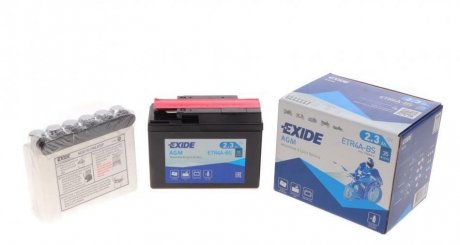 Аккумулятор сухозаряженный AGM 2,3Ah 35A EXIDE ETR4A-BS (фото 1)