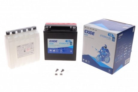 Аккумулятор сухозаряженный AGM 18Ah 230A EXIDE ETX20CH-BS