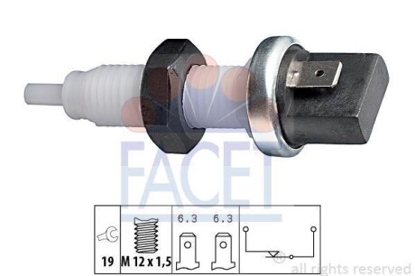 Вмикач сигналу гальма Fiat FACET 71000