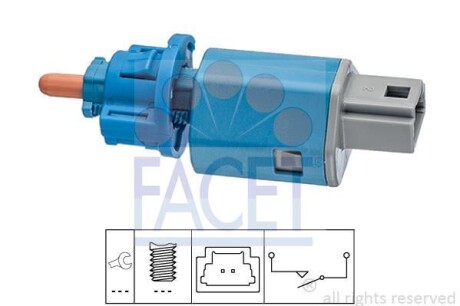 Вимикач стоп-сигнала Megane 96- FACET 7.1274