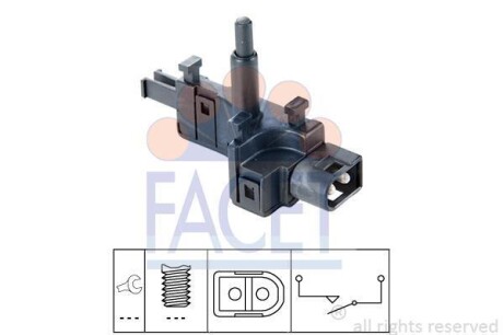 Датчик включения заднего хода Mercedes Benz W124/202/210 88-&gt; FACET 7.6165 (фото 1)