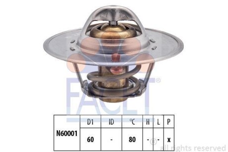 Термостат Skoda Felicia i 1.3 (94-98) FACET 7.8465S