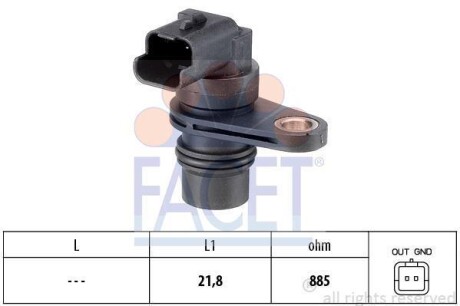 Датчик колінвалу FACET 9.0487 (фото 1)