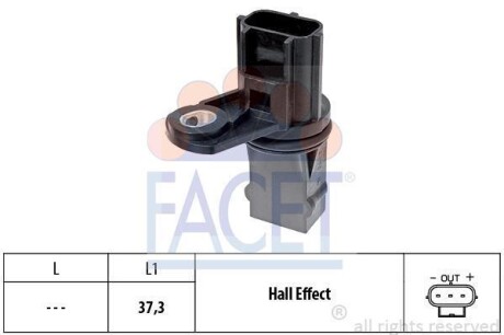 Датчик коленвала FACET 9.0498 (фото 1)