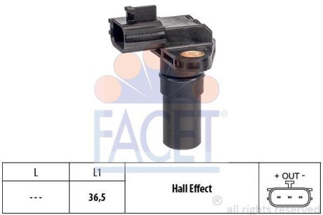 Датчик коленвала/распредвала FACET 9.0649