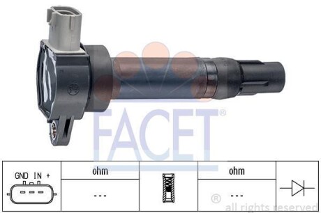 Катушка зажигания FACET 9.6405