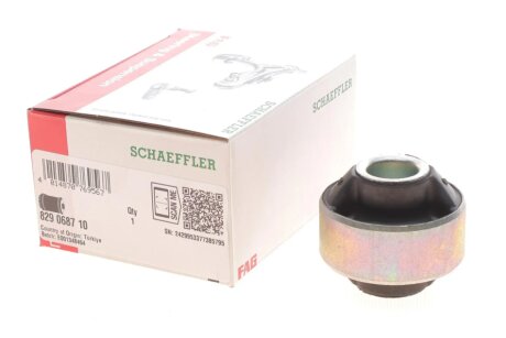 Сайлентблок переднього важеля передн/Із задньої частини (18,2x55,6x24/48 мм) DS DS 3 CITROEN C3 II, C3 II/HATCHBACK, C3 III, C4 CACTUS, DS3 PEUGEOT 208 I 1.0-1.6D 09.09- FAG 829 0687 10