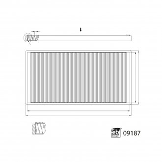 Фільтр повітря салону FEBI BILSTEIN 09187