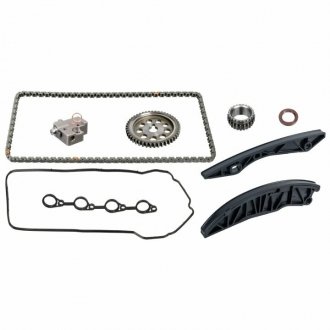 FEBI HYUNDAI К-кт цепи i20,i30 1.4/1.6 (цепь+натяжитель+2шт. напр.+2шт. шестерни + сальник +2шт. прокладки) FEBI BILSTEIN 171475