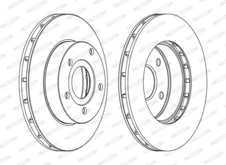 Диск гальмівний FERODO DDF1169C