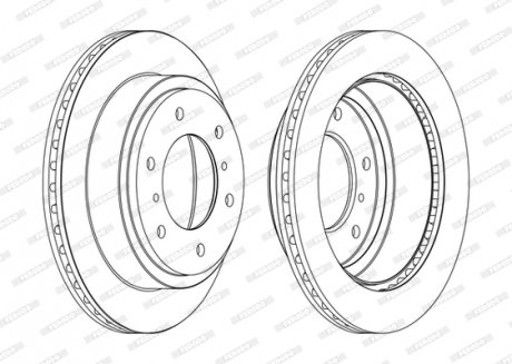 Диск гальмівний FERODO DDF1385C