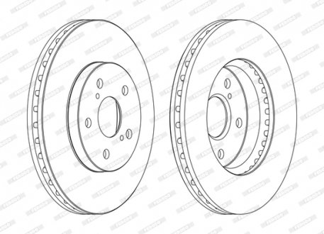 Диск гальмівний FERODO DDF1446C (фото 1)