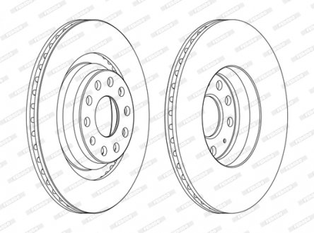 Диск гальмівний FERODO DDF1503C