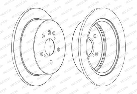 Тормозной диск FERODO DDF1545C