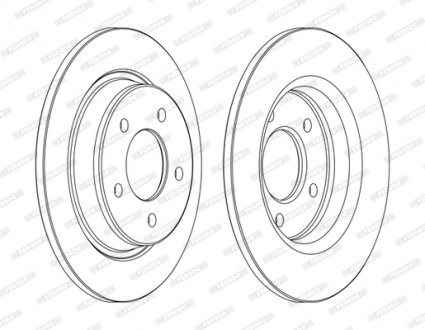 Диск гальмівний FERODO DDF1546C