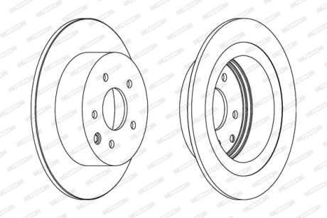 Гальмівний диск FERODO DDF1590C