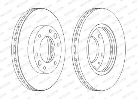 Диск гальмівний FERODO DDF1612C