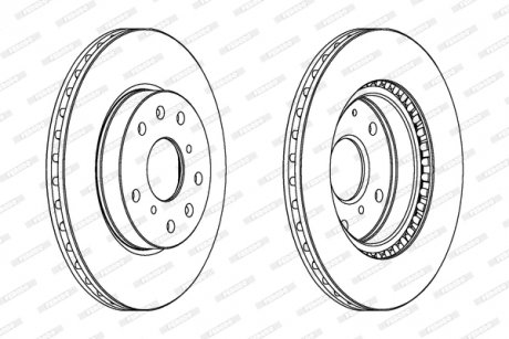 Диск гальмівний FERODO DDF1620C