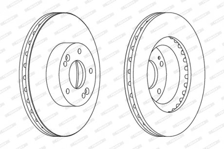 Тормозной диск FERODO DDF1630C (фото 1)