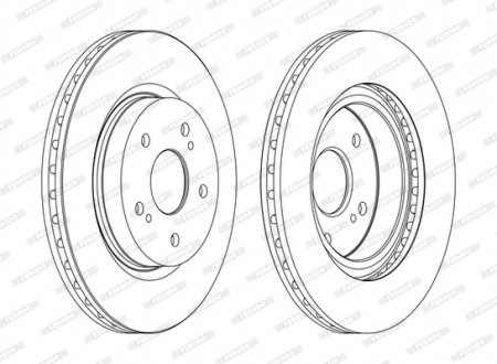 Тормозной диск FERODO DDF1635C