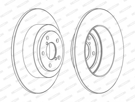 Тормозной диск FERODO DDF1647C