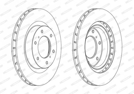 Тормозной диск FERODO DDF1757C