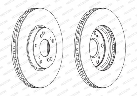Диск гальмівний FERODO DDF1775C