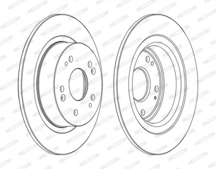 Диск гальмівний FERODO DDF1776C