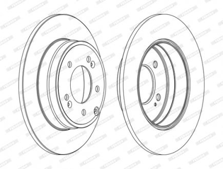 Тормозной диск FERODO DDF1787C