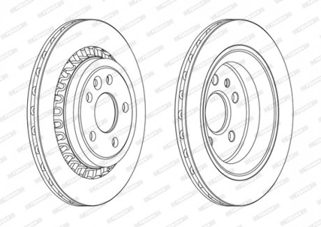 Диск гальмівний FERODO DDF1802C