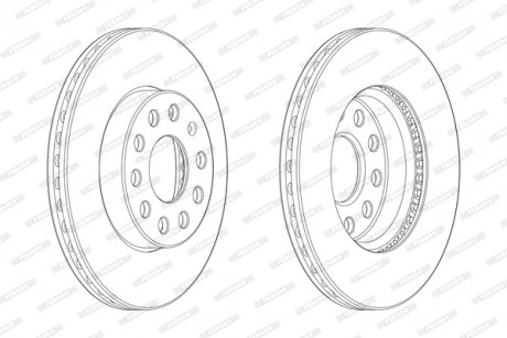Гальмівний диск FERODO DDF2400C-1