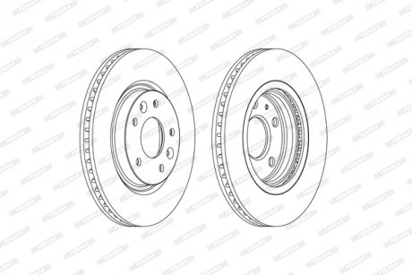 Диск гальмівний FERODO DDF2466C