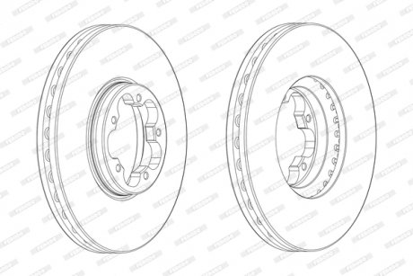 Диск гальмівний FERODO DDF2470-1