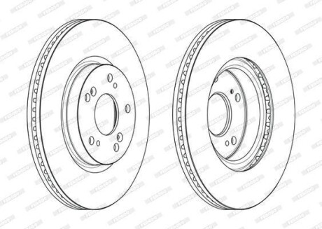 Диск гальмівний FERODO DDF2473C