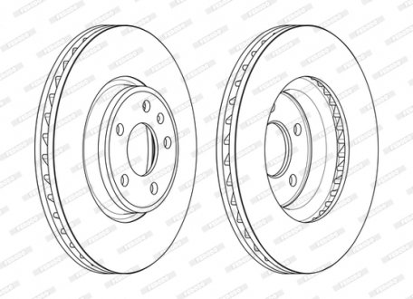 Диск гальмівний FERODO DDF2596C-1